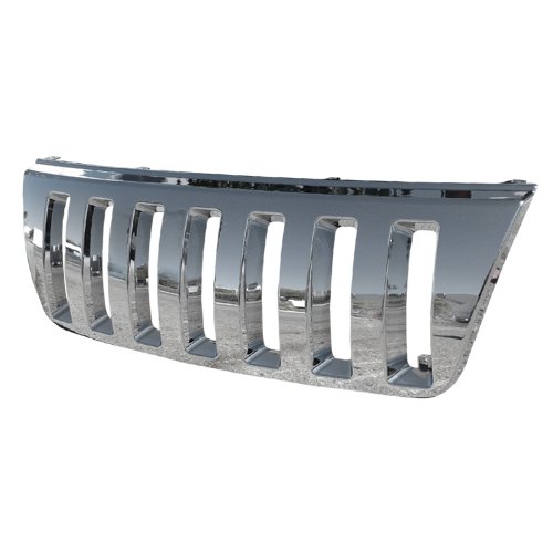 Spec-D Tuning HG-GKEE99CVTH2 Jeep Grand Cherokee Laredo Limited Chrome Vertical Front Grill Grille