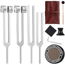128 hz Tuning Fork Healing Instrument Tuning Forks for Meditation Yoga and Chakra Energy Sound Therapy & Stress Relief - Perfect Spiritual Gift for Women & Men