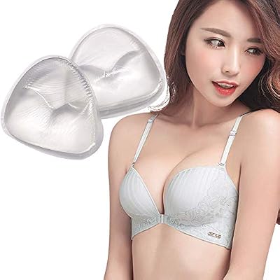 Silicone Bra Pad, Invisible Bikini Pad Insert Push-Up Swimsuit Underwear Chest Pad Water Proof & Quick DryClear