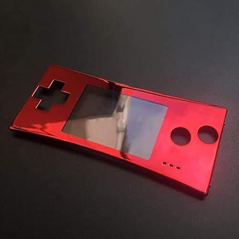 New Repair Front Faceplate Case Cover Shell Part for Game Boy Micro (GBM) Chrome Red