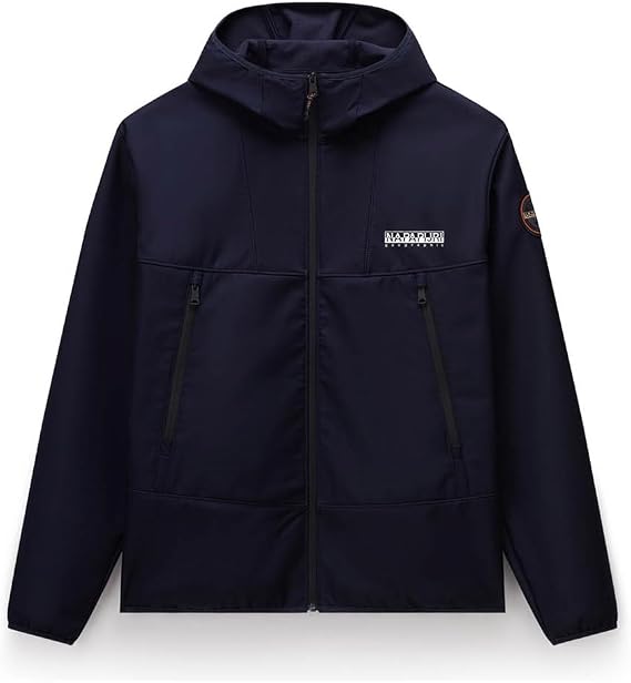 Napapijri Blue Polyester Men Jacket