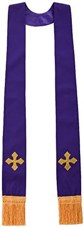BLESSUME Church Priest Visitation Confessional Stole Communion Pastor Stole Maniple
