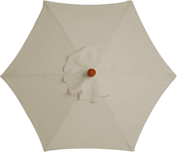 Replacement Parasol Canopy, Parasol Umbrella Replacement Cover Anti-Ultraviolet Polyester Fabric Waterproof Washable Patio Umbrella Parasol Cover for Garden Umbrella