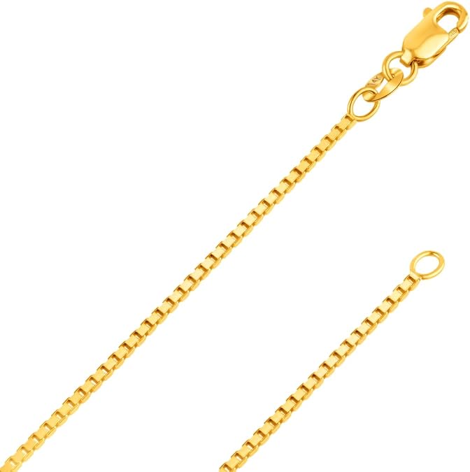 10k REAL SOLID Yellow OR White OR Rose/Pink Gold Solid 0.5mm, 0.6mm, 0.7mm, 0.9mm, Gold, No Gemstone