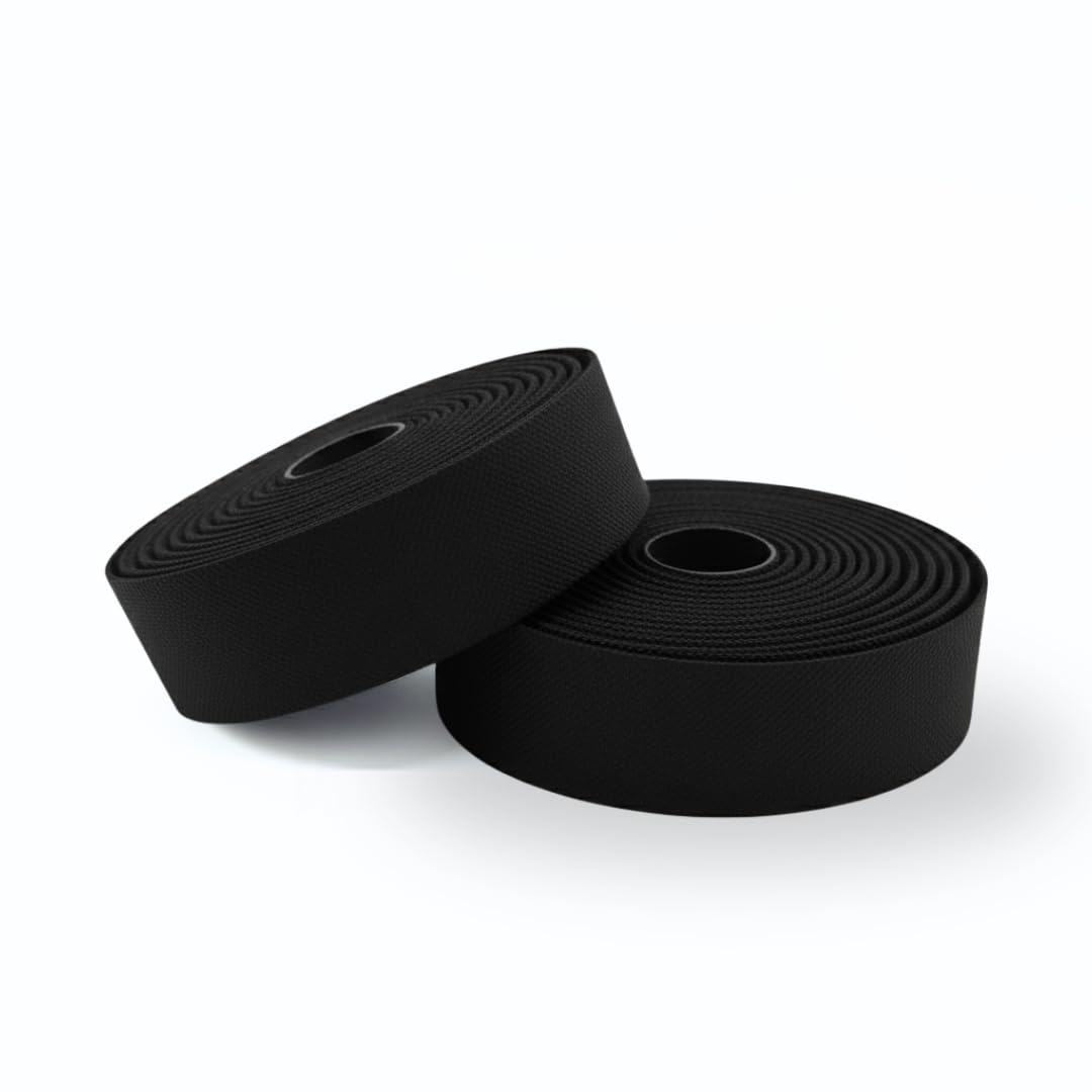 REDSHIFT Really Long Bike Handlebar Tape for Road Bikes, Gravel, Fixie Bicycles Drop Bar Handle Wrap, Ergonomic Comfort Cycling Accessory, 315cm Long, Black Color