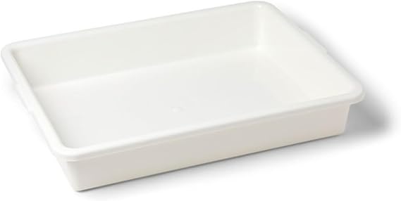 United ScientificTM Polypropylene Multi-Purpose Containment Tray - for Sterilizing and Drying Laboratory Supplies - Polypropylene Rectangular Plastic Tray - 18.375" L x 14.125" W x 3" H, 1 Count