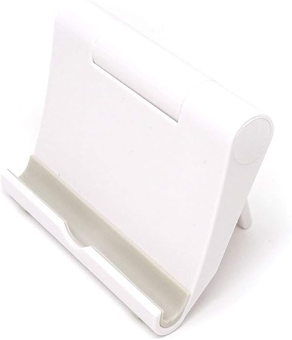 yueton Multi-Angle Universal Folding Phone and Tablet Stand Display Holder for Smart Phone, E-Reader, iPhone, iPad, Samsung Galaxy, Kindle, HTC, Nexus and More (White)
