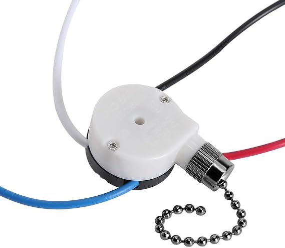 ZE-208S Ceiling Fan Switch zing Ear e89885 Pull Chain Switch-Black