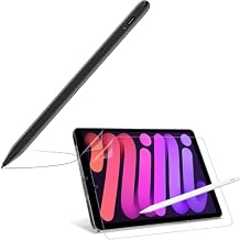 Stylus Pen for iPad with Palm Rejection,[2 Pack] Paper Screen Protector Compatible with iPad Mini 6 2021 (6th Generation, 8.3 Inch)