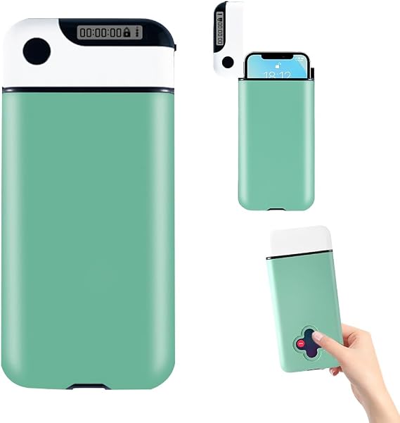 Phone Lock Box with Timer, Self-Control Timed lock box with timer, phone jail Lock Box for iphone/android, timers lock boxes Help Kids/Adults to Be Self-Discipline, Prevent Phone Addiction