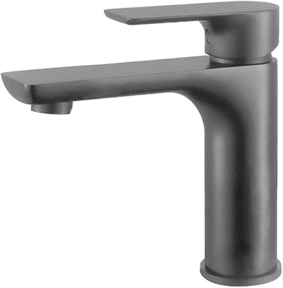 Bathroom Faucets Vanity Faucet Hot and Cold Faucet for Bathroom Sink Single Hole Bathroom Faucet-Gray