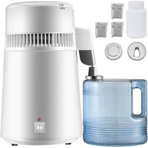 4L Stainless Steel Water Distiller - MedicalDental Grade Pure Water Machine | Internal All-Steel Construction - for Clinics, Labs & Home Use - 99.9% Impurity Removal