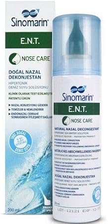 Sinomarin Ent Hipertonik Sprey Deniz Suyu Solüsyonu 200 ml