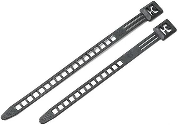 3pcs Adjustable Cable Ties Width 9mm Length 150mm Releasable Reusable Cable Ties(Black -3pcs)