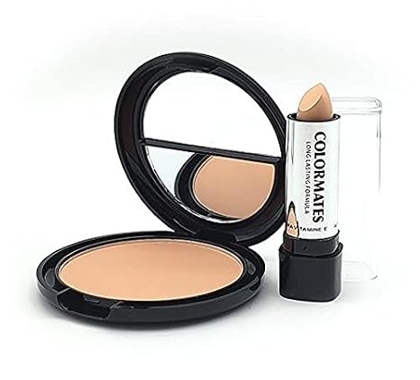 Colormates Pressed Powder with Concealer Natural Beige