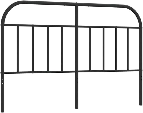 vidaXL Metal Replace Headboard Black 135 cm