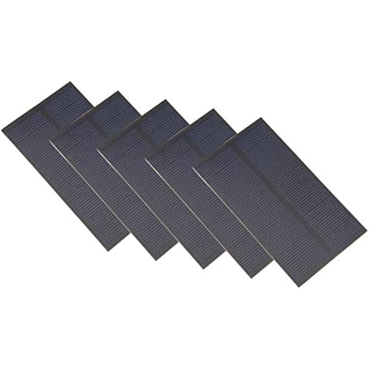 uxcell 5Pcs 1W 5V Micro Solar Panel Module DIY Polysilicon for Toys Charger