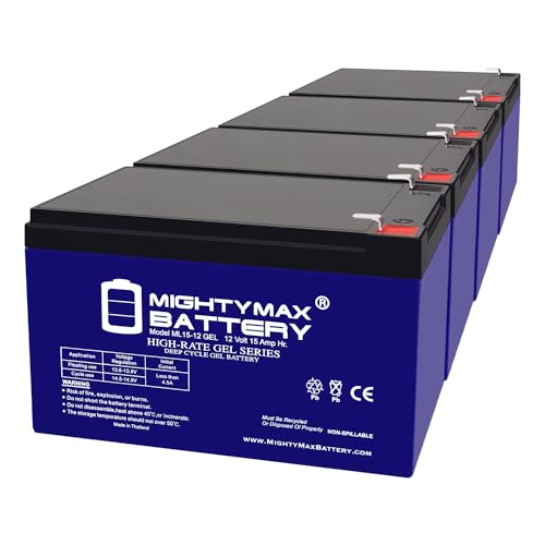 Mighty Max Battery 12V 15AH Gel F2 Replacement Battery Compatible with Peg Perego Thundercat HP0235-4 Pack