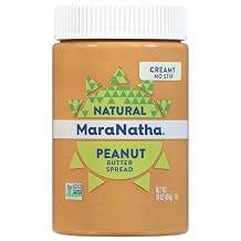 MaraNatha Natural Creamy Peanut Butter Spread, No Stir, 16 Ounce Jar