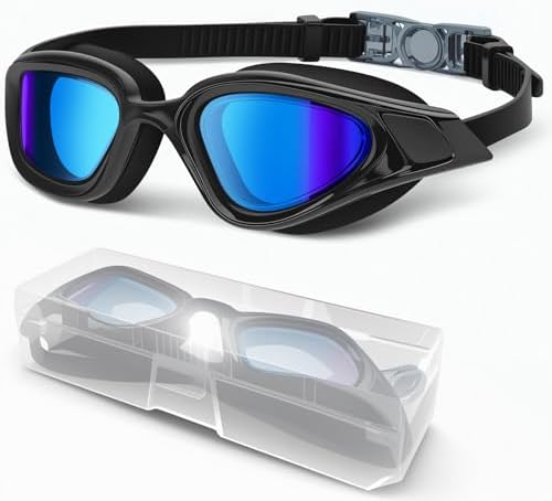 Swimming goggles, Anti Fog & UV Swim Goggles, Clear Pool Swim Goggles, Leak-proof Swimming Goggle for Adult Men Women