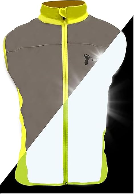 ReflecToes Reflective Running Vest, Hi Vis Cycling Vest, Motorcycle Gilet