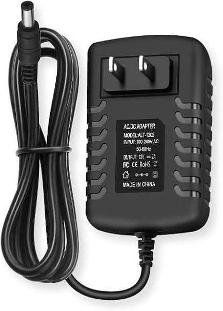 12V DC Power Supply 2A Universal AC Adapter, 100-240 50/60Hz
