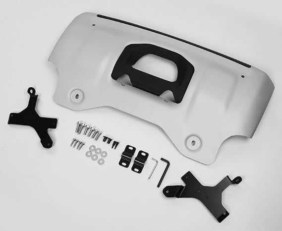 Metal Front Undershield Skid Plate Bumper Fit for LR Defender 2020-2024 130 110 90 (Black)