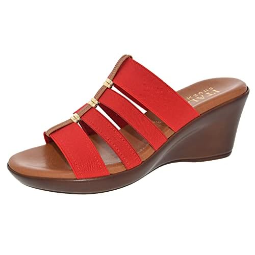 ITALIAN Shoemakers Womens Clover Wedge Sandal