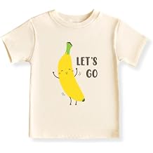 Let's Go Banana Baby Bodysuit, Banana Kids T-shirt & Toddler Tee, Fruit Themed Unisex Baby Clothes