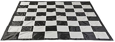 MegaChess Chess Game Mat - Nylon - Large Size - Compatible with 12 Inch and 16 Inch Chess Sets and 4 Inch Checkers