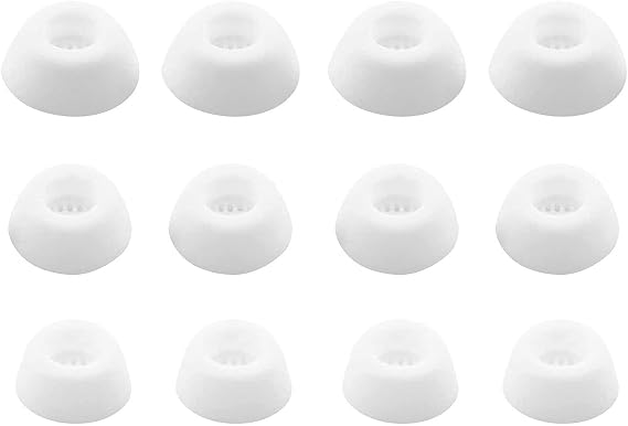 Replacement Ear Tips Compatible with Soundcore by Anker Liberty 4 NC, Silicone Earbuds Ear Cap Earplug Eartips Replacement for Liberty4NC - 3 Sizes, 6 Pairs, White