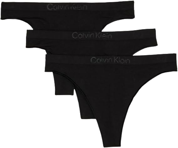 Calvin Klein Women's Bonded Flex Seamless 3-pack Mid Rise Thong