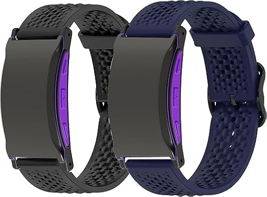 Blueshaweu Compatible for Shock Clock MAX Bands, Silicone band with Metal Buckle Compatible for Pavlok Shock Clock 3, Shock Clock MAX