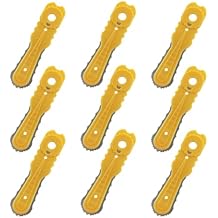 Brush Cutter Replacement Blades Set for Weed Trimmer, Compatible with Weed Warrior Brush Cutter Head (9 pcs)