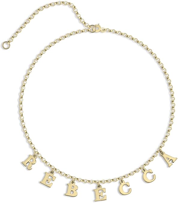 oNecklace - Choker Name Necklace in 24K Plating