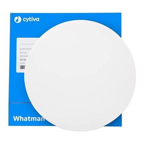 Whatman 1442-6551 Ashless Quantitative Filter Paper, 32.0cm Diameter, 2.5 Micron, Grade 42 (Pack of 100)
