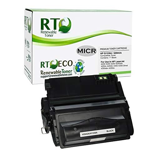 Renewable Toner 38A Q1338A 42A Q5942A Compatible MICR Toner Cartridge for Check Printing for HP Printers 4200 4240 4250 4350 Series