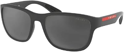 Prada PS01US ACTIVE Square Sunglasses For Men For Women BUNDLE With Designer iWear Eyewear Kit