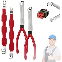 Electrical Disconnect Pliers, 2026 Electrical Connector Separator, Automotive Electrical Connector Pliers, Electrical Tools Electrical Plug Plier, Terminal Removal Tool Disconnect Tools (2 Set)