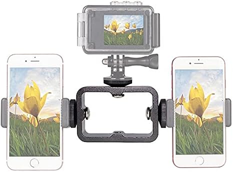Multi-Function Triple Hot Shoe Base Mount Bracket for LED Monitors Microphones Audio Recorder & Studio Flash Video Camera