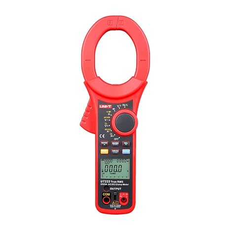 UNI-T Digital Clamp Meter UT220 UT221 UT222 2000A Auto Data Hold Backlight Digital de metros multimetro AC DC Current Meter High current clamp meters(UT222)