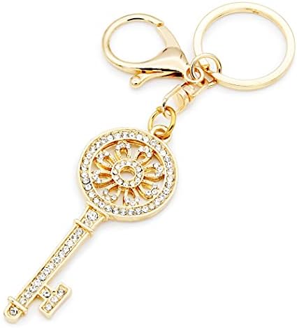 TTYY Keychain for Women Purse Charms for Handbags Beautiful Metal Rhinestone Pendant Eagle Bear Dancing girl Key and Shoe