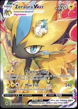 Pokemon - Zeraora VMAX GG42/GG70 - Crown Zenith - Galarian Gallery - Ultra Rare Alternate Art