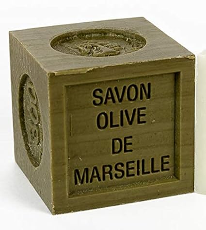 La Licorne Olive oil soap France - Authentic Savon de Marseille soap bar - Cube of 300 g french olive oil soap