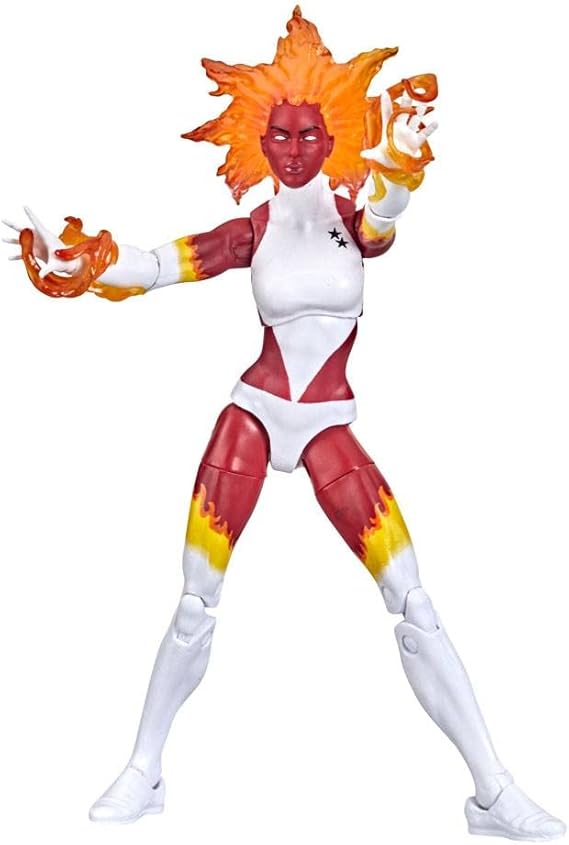 Marvel Legends Series 6-Inch Binary Figure with Premium Design and 6 Accessories