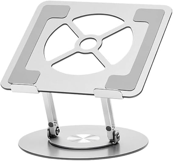 Coverzone Taşınabilir Katlanabilir Folding Alüminyum Notebook Stand Alüminyum Ayarlanabilir Açı Ve Katlanabilir Portatif Rahat Kullanım 11 inç 17 İnç Dizüstü Bilgisayar ve Laptop Stant | S13