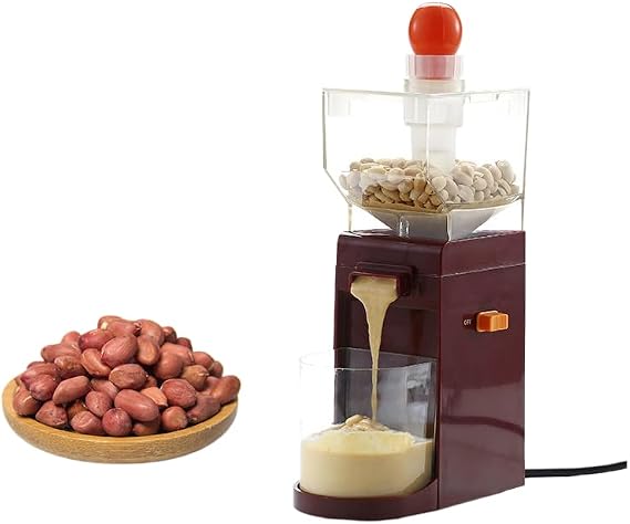 Electric Peanut Butter Machine Commercial & Household Nut Butter Grinder, Automatic Sesame Paste Grinding Maker for Kitchen