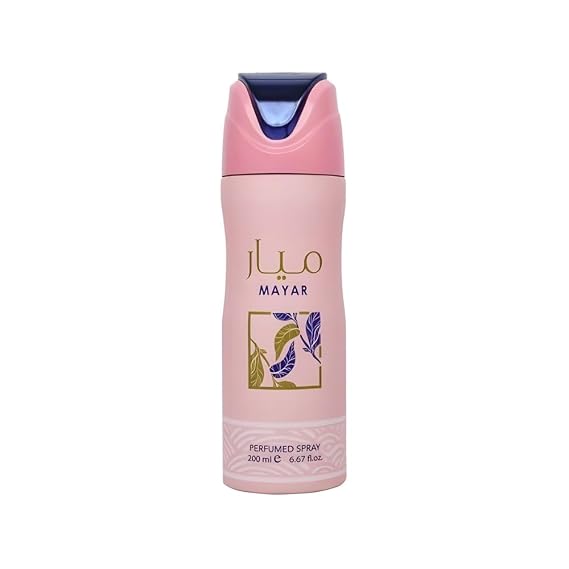 Lattafa Mayar Perfumed Deodorant Spray for Women, 6.7 Ounce