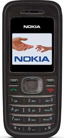 Nokia 1208 Black (Colour Display Organiser Games) Handy by