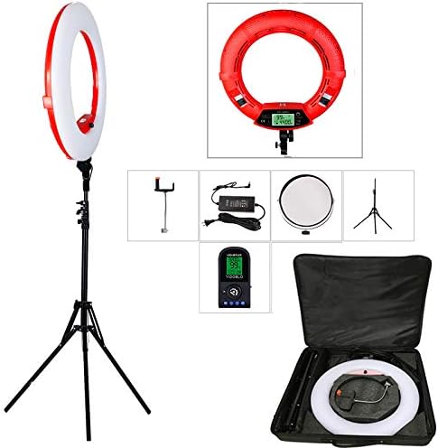 Yidoblo18 Dimmable Fluorescent Ring Light Kit: 96W 5500K Ring Light, Light Stand, Soft Tube, Filter and Bag for Photography YouTube Self Video Make-up (FE-480 Set)